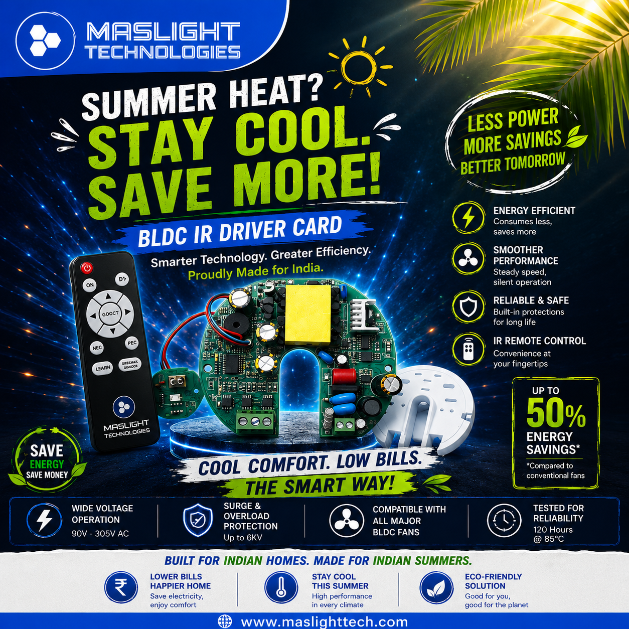 Maslight BLDC IR Driver Card